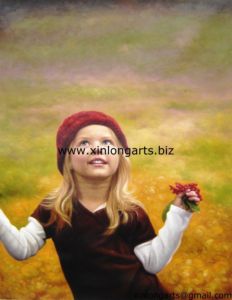  Special Girl Portrait Oil Paintings Manufactures