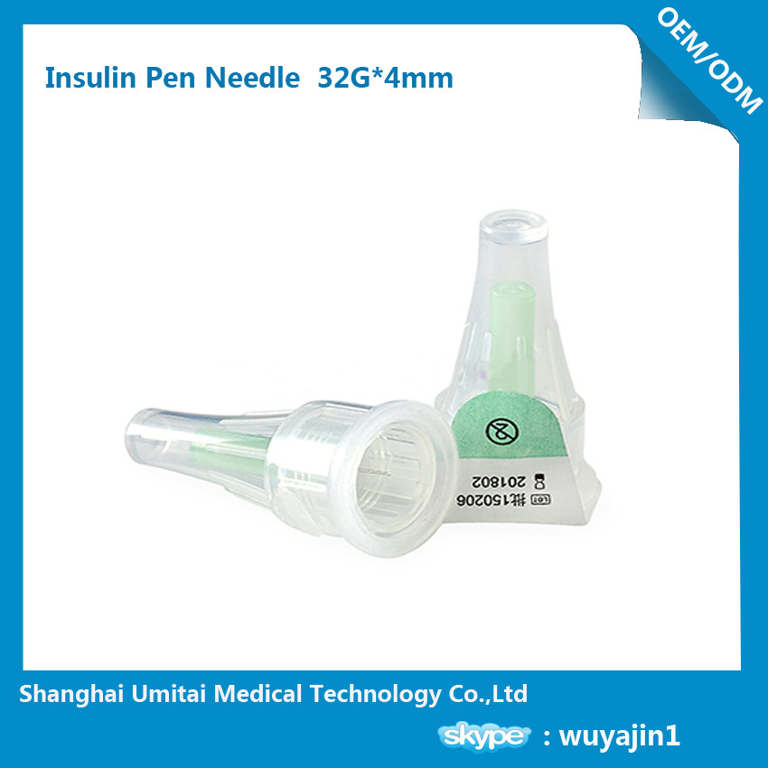  4mm X 32g Pen Needles / Diabetic Insulin Needles Medical Consumables Injector Manufactures