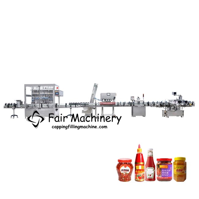  500ml 380V Ketchup Filling Machine for Chili Sauce 6 Nozzles 36B/Min Manufactures