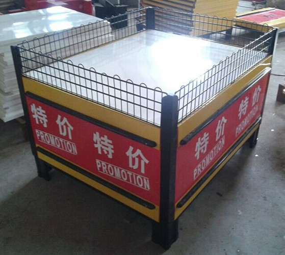  Folding Metal Promotion Supermarket Display Racks With Powder Coated SGS ISO9001 Manufactures