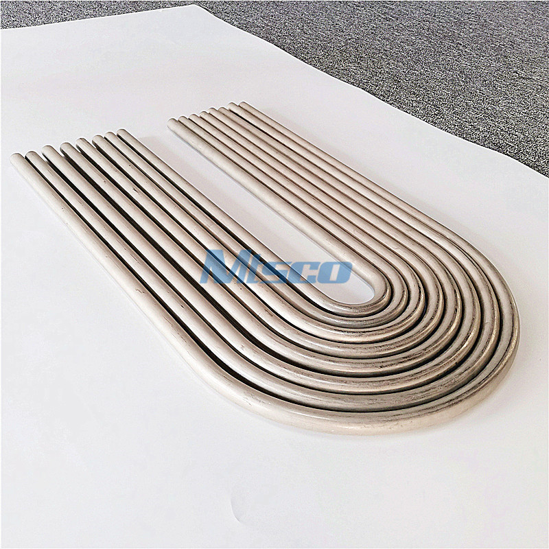  Alloy 400/600 Nickel Alloy U Bend Heat Exchanger Tube Annealed Surface Manufactures