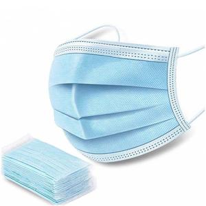  Blue Color Disposable 3 Ply Non Woven Medical Face Mask ISO Approval Manufactures