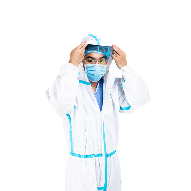 Buy cheap 65gPP+PE Disposable Medical Protective Clothing Coverall CE from wholesalers