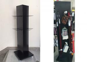  3 Sides Pegboard Display Stand / Triangle Metal Peg Wall Display Rack Manufactures