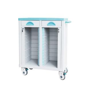  Hospital Furniture Medical ABS File Trolley On Wheels Druable For Treatment Manufactures