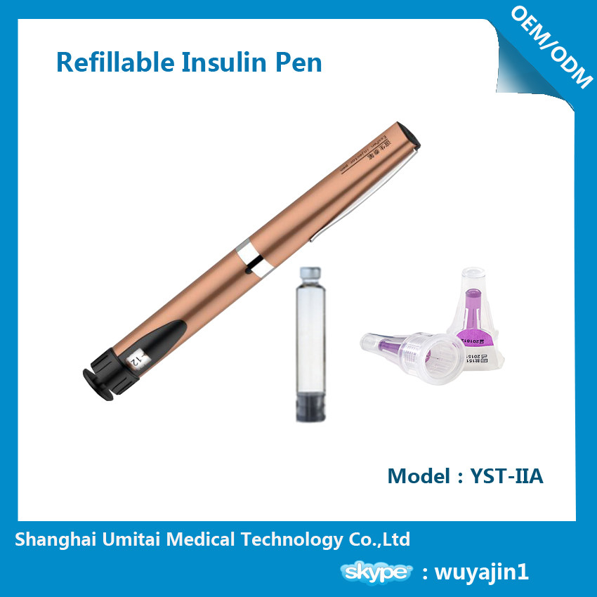  Easy Operation Reusable Insulin Pen Prefilled Insulin Pen 3ml Cartridge Variable Dose Manufactures