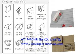  1/6 Folding 30x30cm Napkin Tissue Paper Machine Manufactures