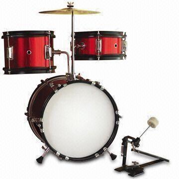 3-piece Junior Drum Set with Tom Tom, Stool, Cymbal Stand and Pedal Manufactures