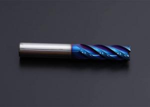  Blue 1/8 Inch Tungsten Carbide End Mill 2 Flute 3 Flute 4 Flute Cutter Long Length Shank Manufactures