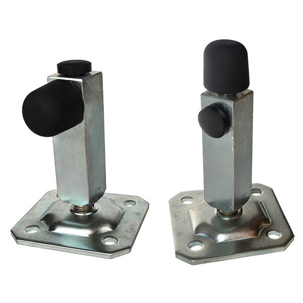 Buy cheap Galvanized Steel Gate Stoppers Fixing Base Plate For Sliding Or Swing Door from wholesalers