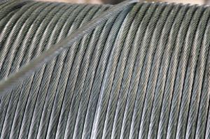  High Strength Galvanized Steel Overhead Ground Wire Strand 1000 Mpa-1650 Mpa Manufactures