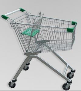  Metal Luggage Shopping Trolley With Wheels , Supermarket Unfolding Cart 80L Manufactures