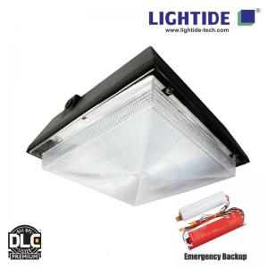  DLC Premium 12x12 90W LED Canopy Lights with motion sensor and Emergency Backup Manufactures