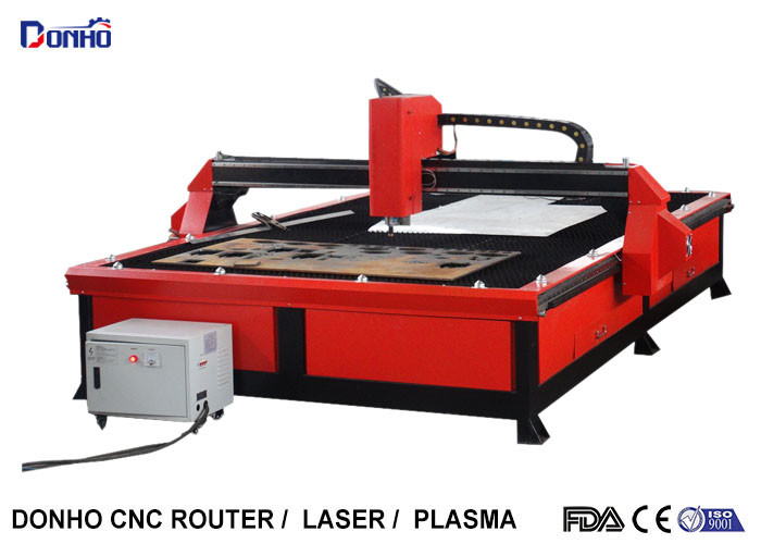 Red Color Plasma Metal Cutting Machine with 2000 mm x 3000 mm Working Size Manufactures