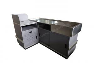  Left Or Right Sided Shop Checkout Counter / Stainless Steel Cash Register Table Manufactures
