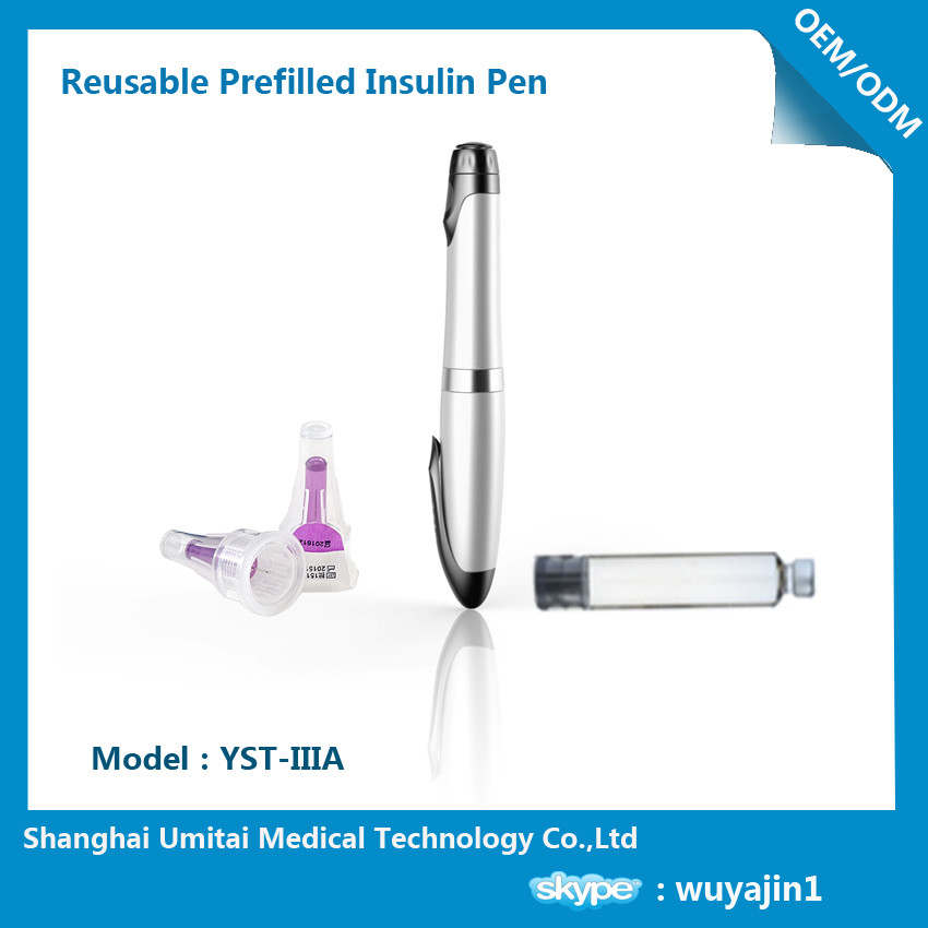  Large Volume Diabetes Insulin Pen Insulin Syringe Easy Operation Silver Color Manufactures