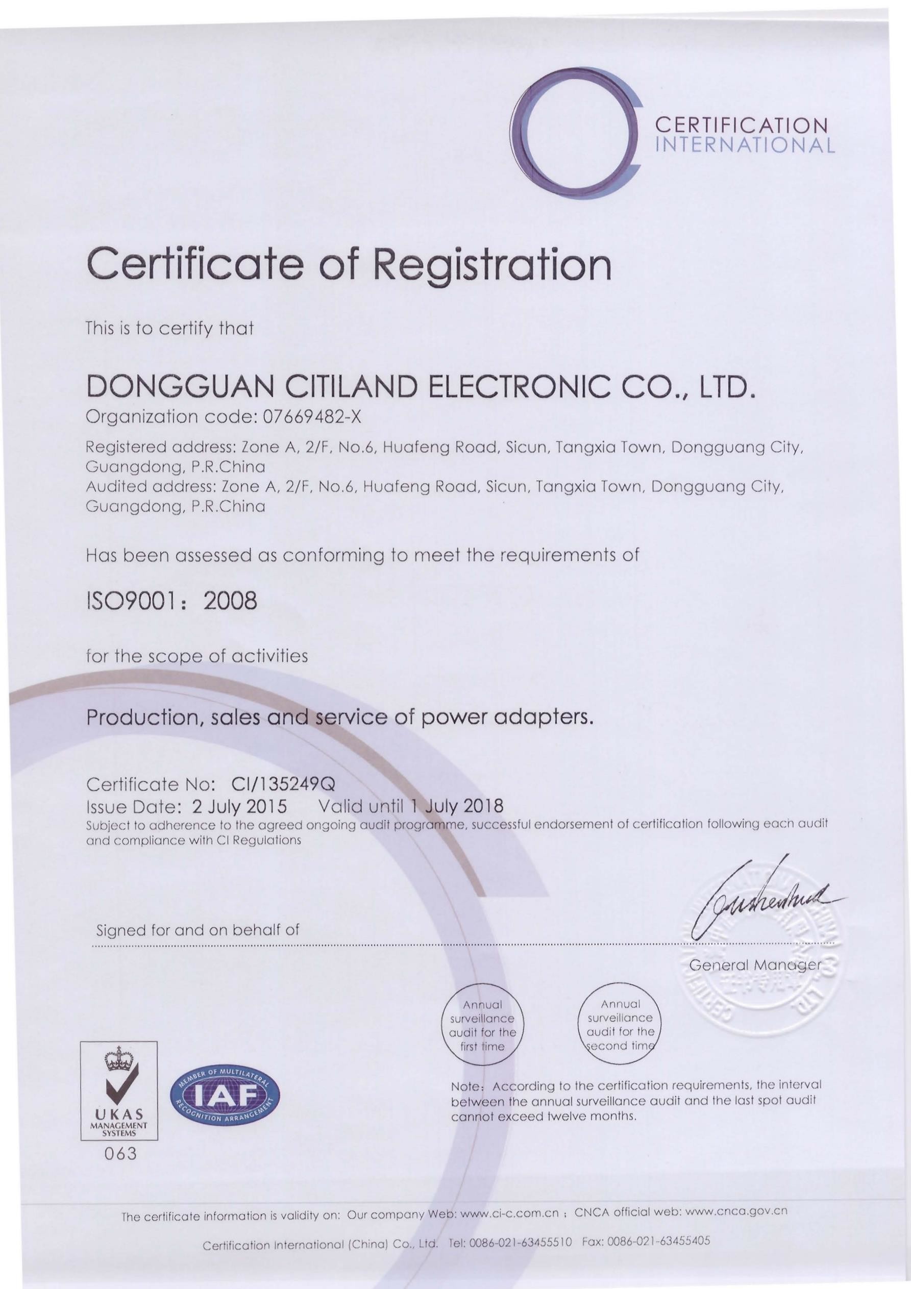 DELKO International GmbH Certifications