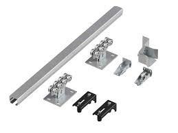  Silver Zinc Plated Accessories Cantilever Gate Stoppers With Black Rubber Manufactures