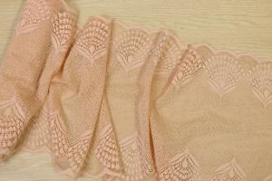  Galloon Lace Trim For Sewing Botanical Patterned Breathable Twin Scalloped Manufactures