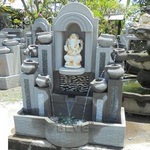  BLVE Stone Ganesh Water Fountain Hindu God Ganesha Statue Garden Wall Fountains House Decorative Manufactures