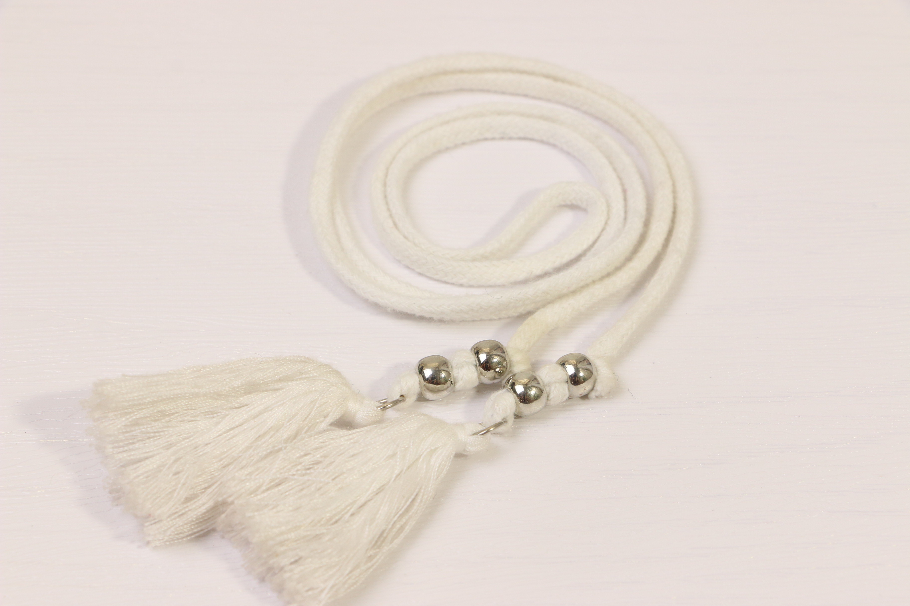  Cotton Drawcord String With Decorative Iron Ball 3.5mm Manufactures