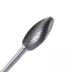  Silver Flame Tungsten Carbide Burr Bits Rotary Tool Grinding Bits Wear Resistance Manufactures