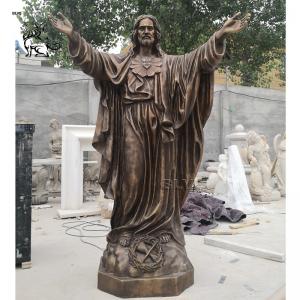  Bronze Jesus Statue Life Size Christ Religious Church Decor Metal Craft Manufactures