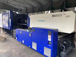  800ton Plastic Crate Injection Molding Machine Used Haitian MA8000 Manufactures