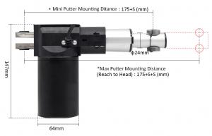  Mini Size Liner Actuator Electric Putter Brushless DC Motor 36v With 1 Year Warranty Manufactures