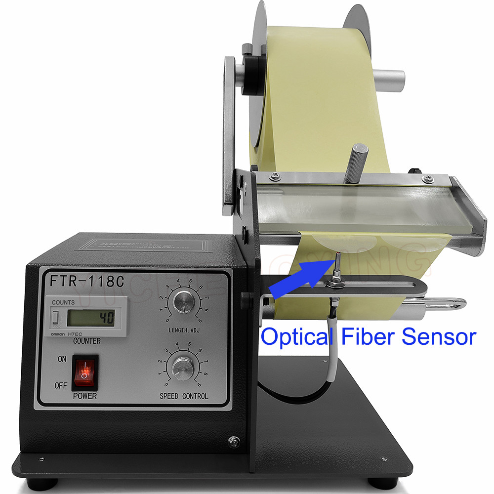  Automatic Type Transparent Label Stripper Machine With Optical Fiber Sensor FTR-118C Manufactures