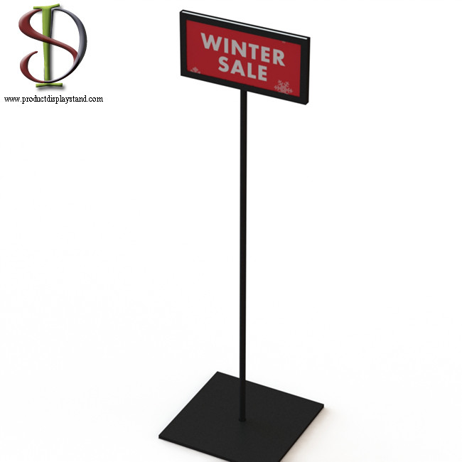  With Advertisement Board Metal Sign Display Stand Manufactures