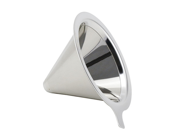  Mini Perforated One Cup Coffee Dripper Cone Shape With Stainless Steel Materials Manufactures