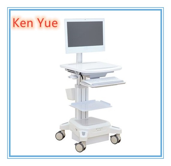  Integrated Moving medical computer cart Patient Check ABS Plastic Manufactures