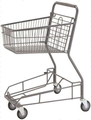  Supermarket Storage Hand Shopping Cart Grocery Basket With Wheels Manufactures