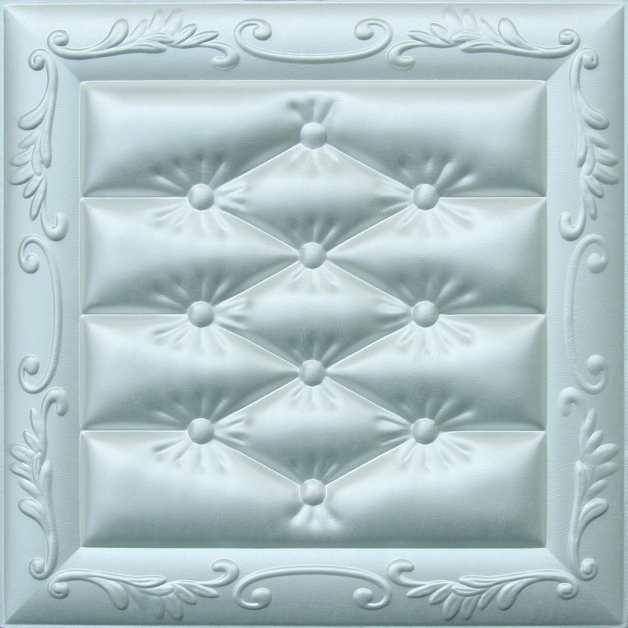  Carved Leather Decorative 3D Wall Panels Fire Resistant Embossed Manufactures