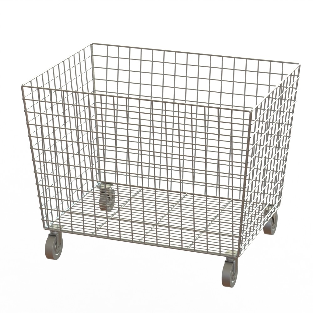  Metal Bin Chrome Color Welded Hotel Display Stand Cart Type Manufactures