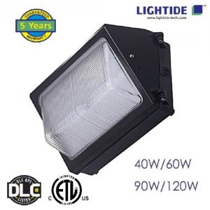  DLC qualified Semi cutoff LED Wall Pack Lights, 60W, 120 LPW, 100-277vac, 5 yrs warranty Manufactures