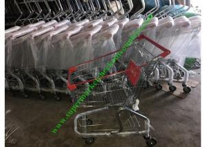  Zinc And Powder Coating Supermarket Shopping Cart / Steel Mesh Hand Trolley Manufactures