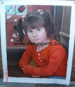  Cute Girl Portrait Oil Paintings Manufactures