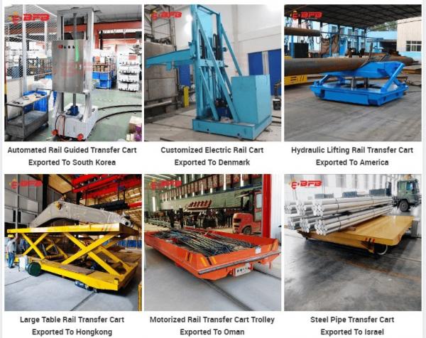 25 Ton Steel Plate Transfer Track Electric Cart Manufacturer