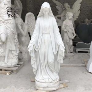  Marble Mary Statues Religious Virgin Sculpture Life Size Natural Stone Garden Manufactures