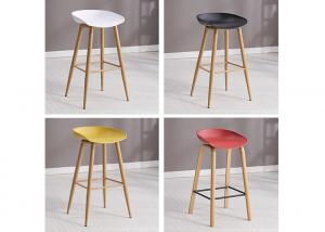  Color Optional Solid Wood Counter Stools , Beech Restaurant Bar Stools Manufactures