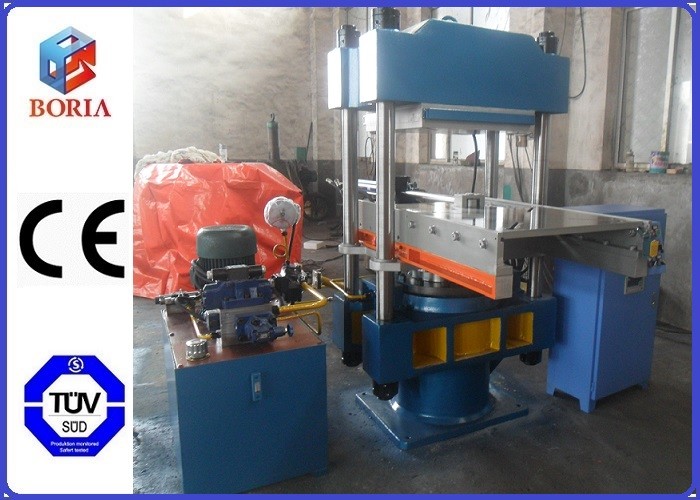 PLC Rubber Press Machine , Hot Vulcanizing Machine With Push Pull Device