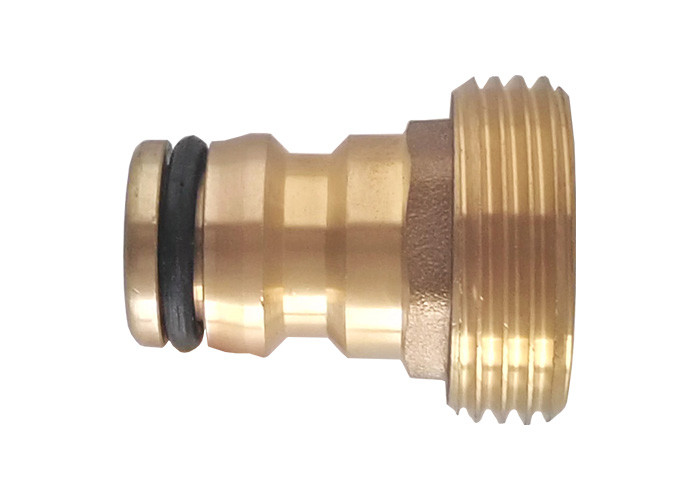  RB / CP Color Brass Quick Connect Garden Hose Fittings Male Thread Tap Adaptor Manufactures