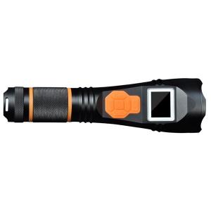  Camera / DVR Police Security LED Flashlight Rechargeable Battery Aluminum Alloy Body Manufactures