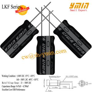  LKF Series 105°C 7000 ~ 10000 Hours Capacitor Radial Aluminum Electrolytic Capacitor for CFL Lamps RoHS Manufactures