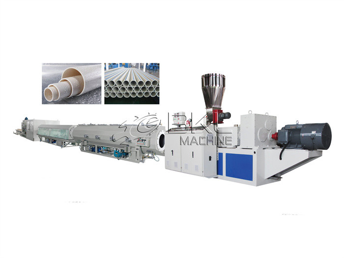  110mm Plastic Extrusion Machine Double Screw Pvc Profile Extrusion Line Manufactures