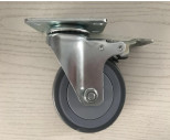 Buy cheap Thermoplastic Rubber Dumpster Casters Swivel Plate Caster Wheels With Top Brake from wholesalers
