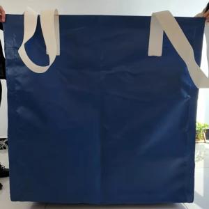  Square Waterproof Recycled Jumbo Bag Flat Bottom / Side Discharge Design 500kg - 1500kg Manufactures