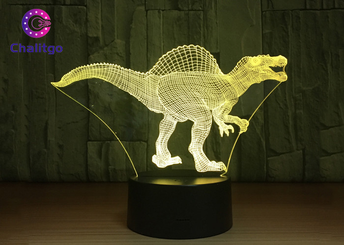 RGB 3D Dinosaur Night Light Touch Screen Spinosaurus Thanksgiving Gifts